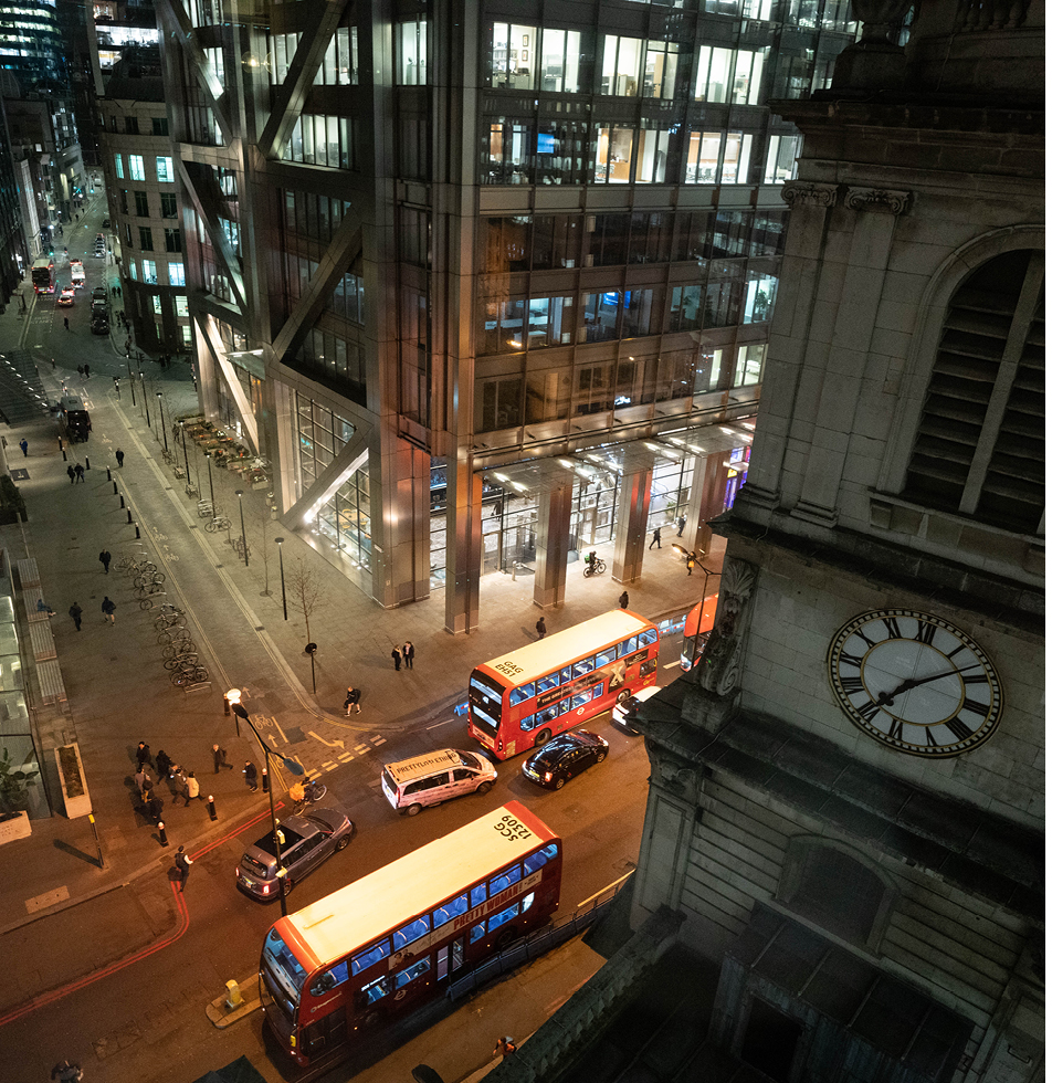 London street at night